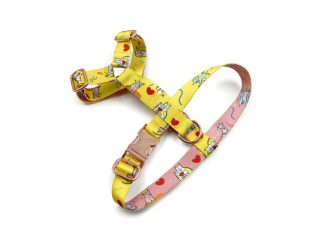 Dog harness with a print