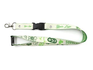 Vegan leather lanyard with hook, connector and safety buckle