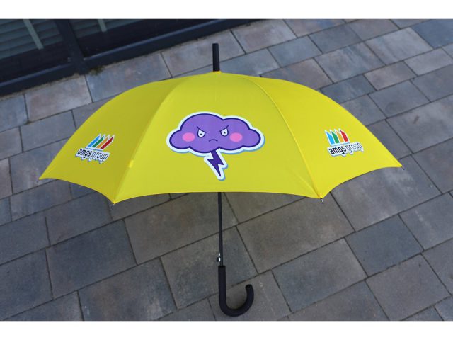 Automatyczny parasol z nadrukiem DTF